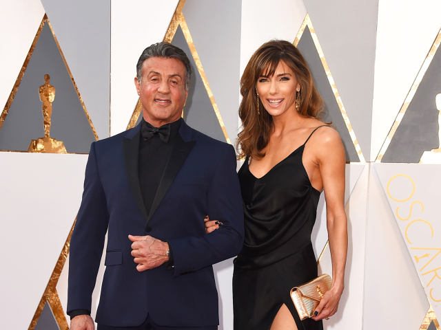 Herec Sylvester Stallone a jeho manželka Jennifer Flavin.