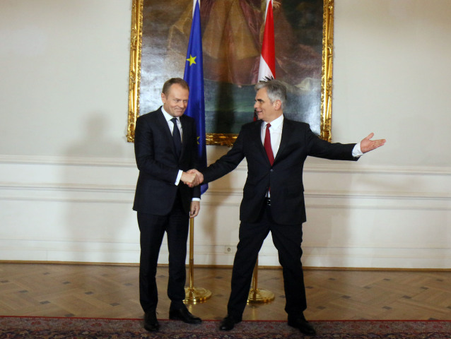 Donald Tusk, Werner Faymann