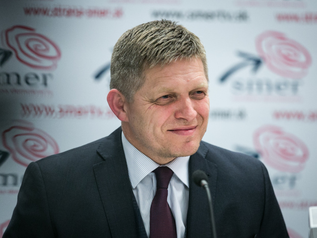 voľby 2016, Volebná noc v centrále strany SMER­-SD, Fico