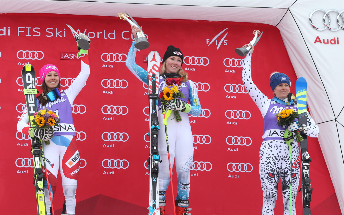 Jasna slalom Vendy Holdener Mikaela Shiffrin Veronika Velez Zuzu