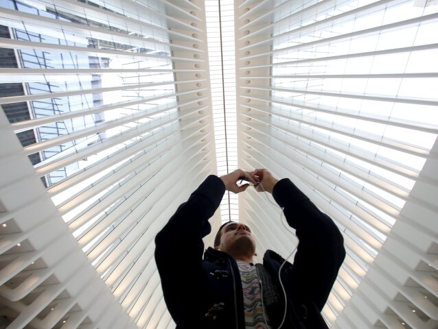 World Trade Center Oculus, New York, stanica metra, Manhattan, vlaková stanica