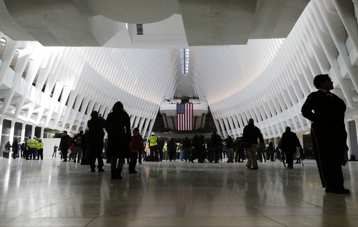 World Trade Center Oculus, New York, stanica metra, Manhattan, vlaková stanica