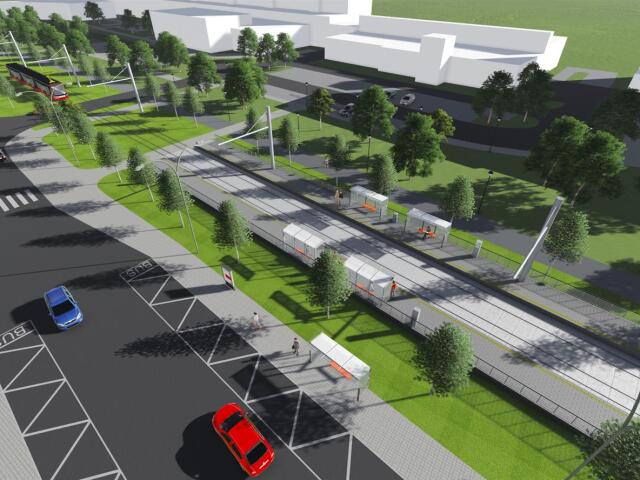 vizualizacia, Petržalka, električka