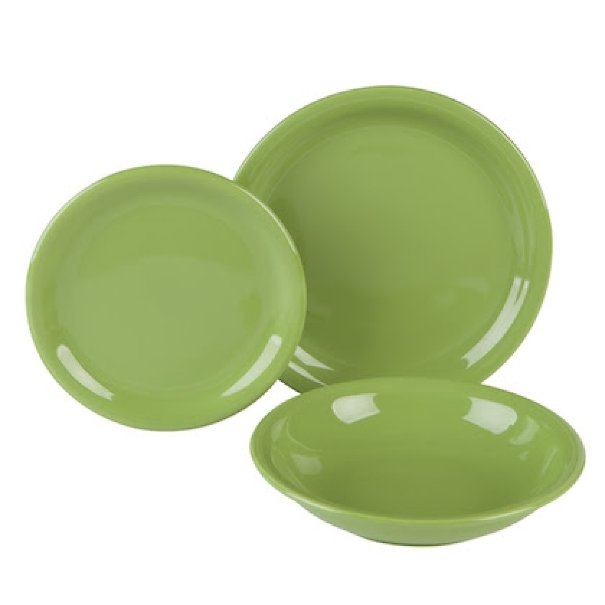 prmediastore LR Sada riadu Green 24.99 2005116333651 F F Home Basic Green18pc Dinner Set