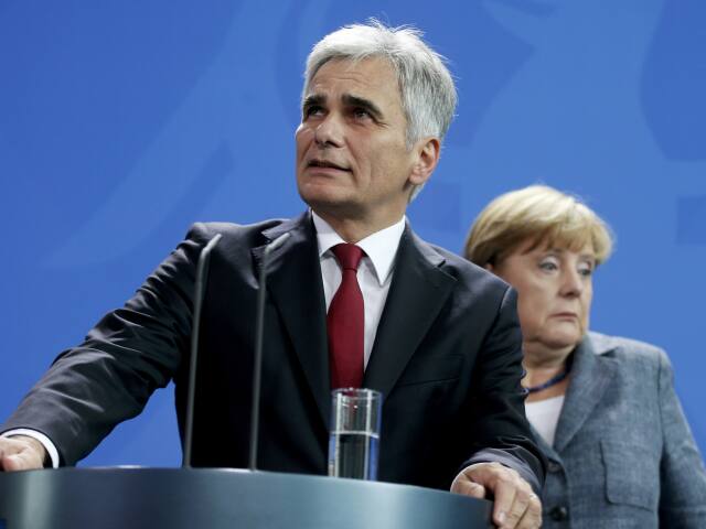 Werner Faymann, Angela Merkelová