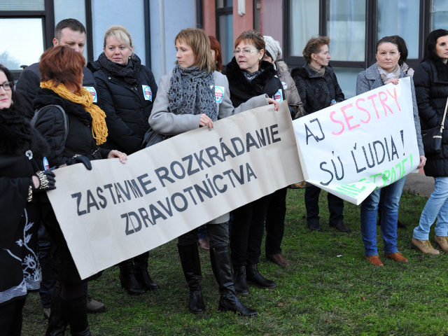 zdravotné sestry, protest, zdravotníctvo