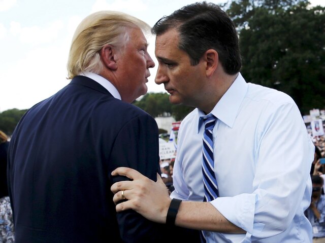 Ted Cruz, Donald Trump
