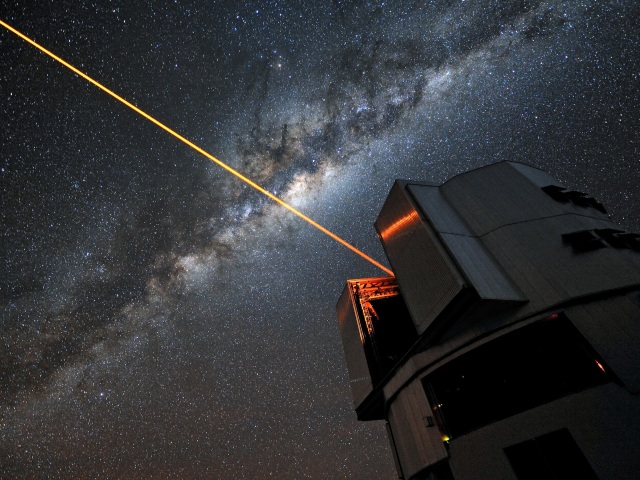 laser, teleskop, VLT