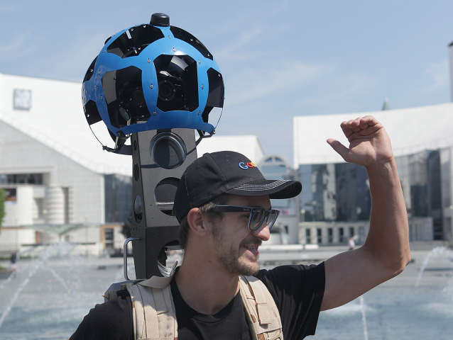 google, street wiev, Street View batoh (Trekker)