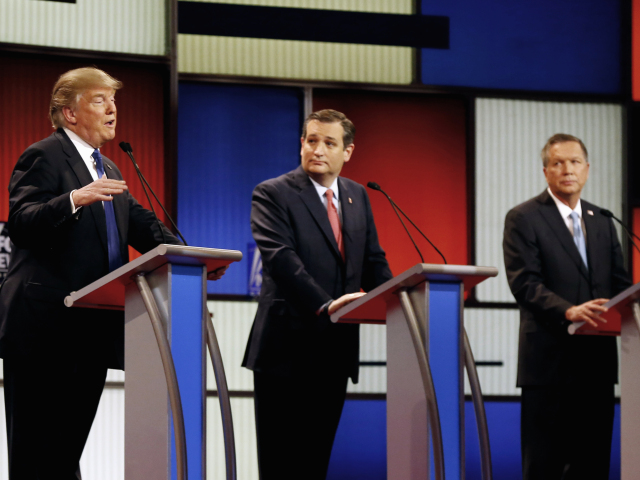 ted Cruz, John Kasich, Donald Trump