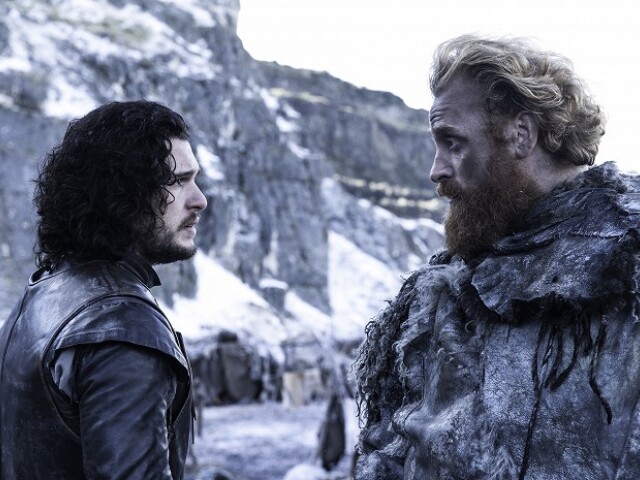 Kit Harington a Kristofer Hivju v seriáli Hra o tróny.