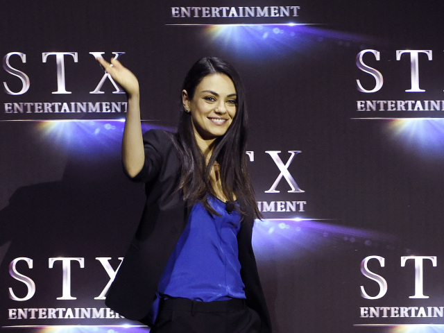 Herečka Mila Kunis na akcii CinemaCon v Las Vegas.