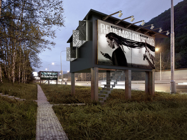 bilboard, domy,