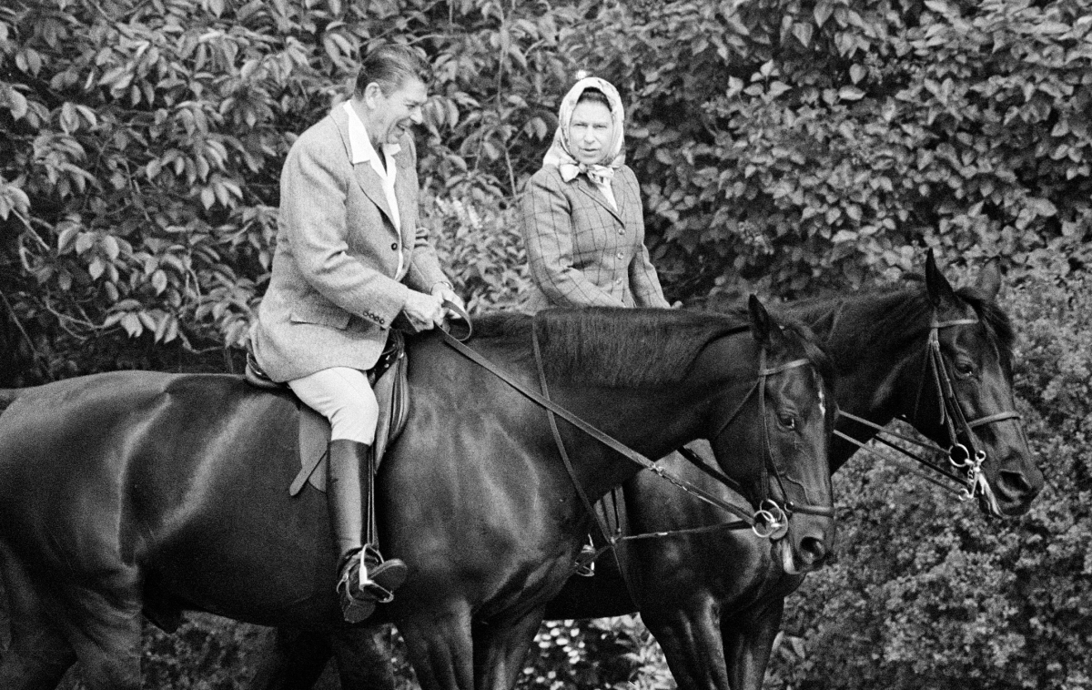 kráľovná Alžbeta II., Británia, Reagan, 1982