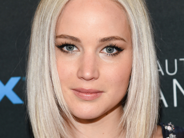 Herečka Jennifer Lawrence na premiére filmu A Beautiful Planet.