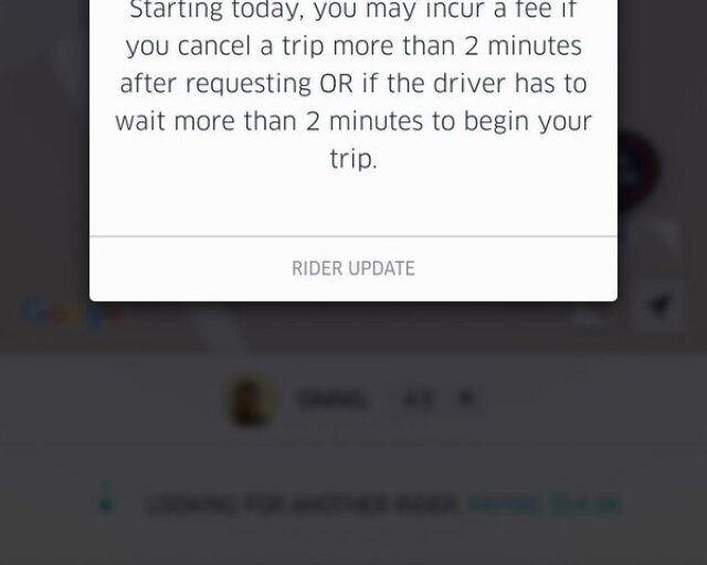 Uber, poplatok