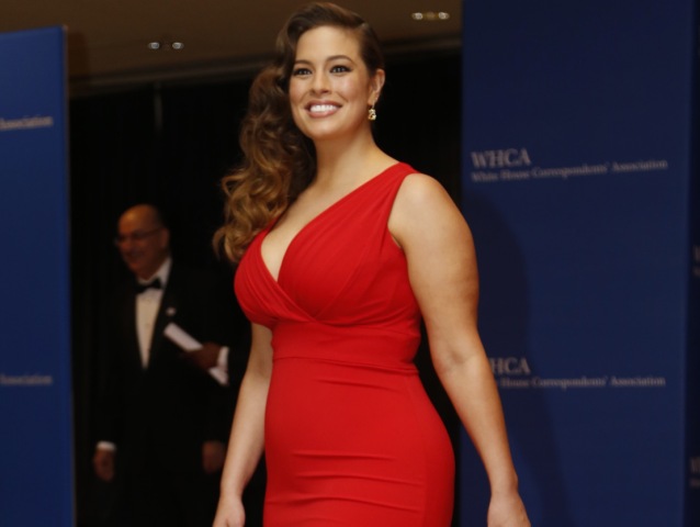 červené šaty pre bacuľky a ženy s krivkami - Ashley Graham