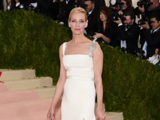 Herečka Uma Thurman. 