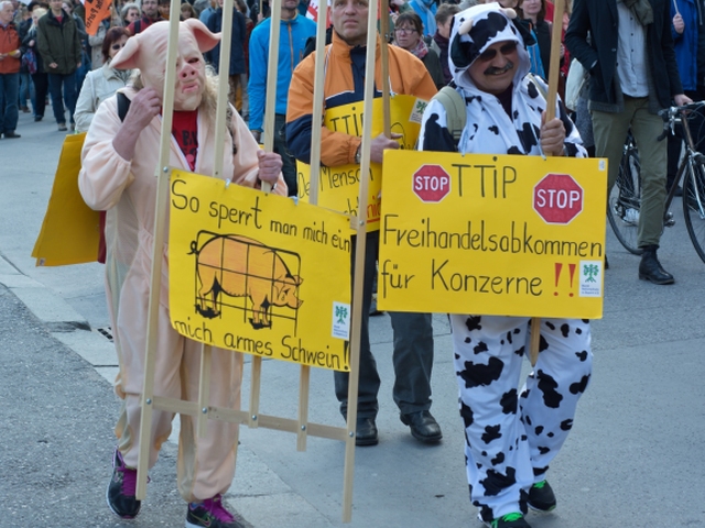 Mníchov, TTIP, protest