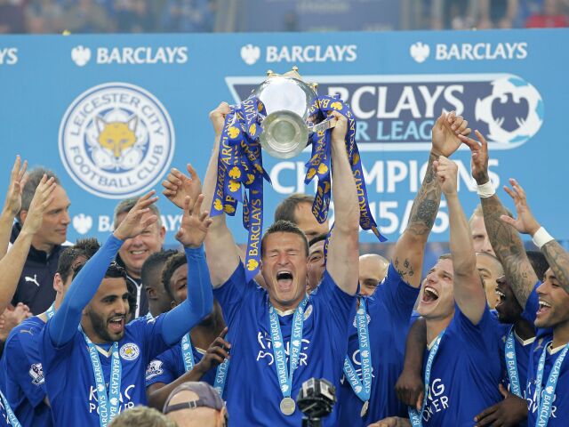Leicester, trofej, radosť