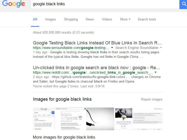 Google, Black, vyhľadávač