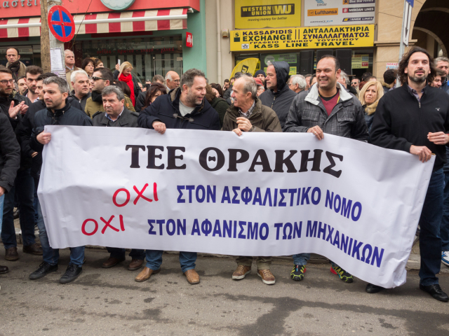 grécko, protest