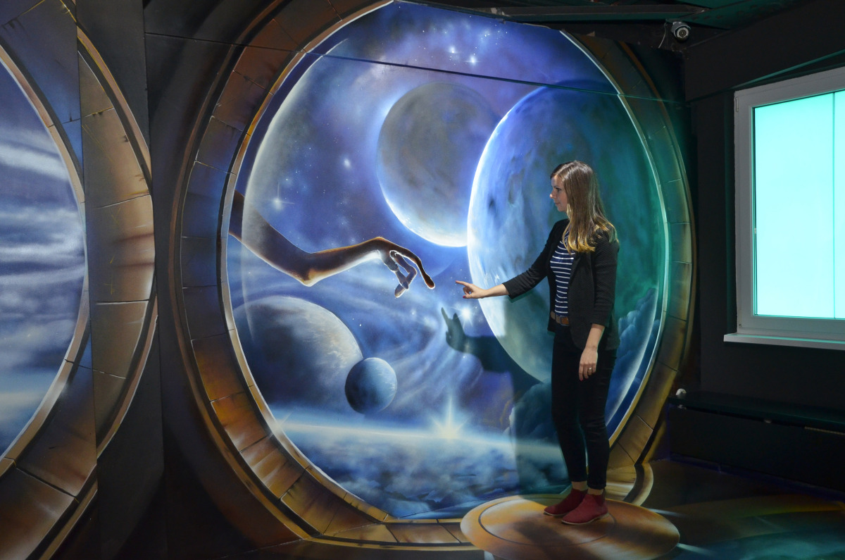 Tricklandia, optická ilúzia, 3D a 2D,