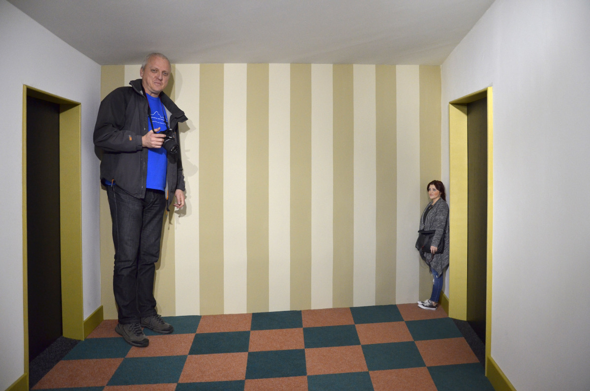 Tricklandia, optická ilúzia, 3D a 2D,