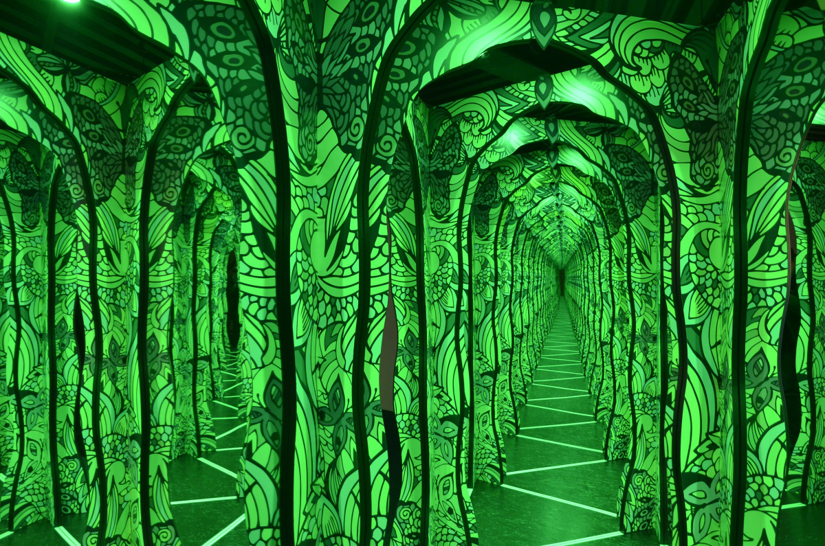 Tricklandia, optická ilúzia, 3D a 2D,