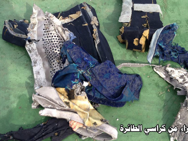 egyptair, trosky lietadla,