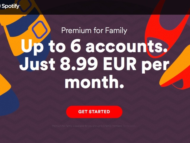 spotify, rodinné predplatné