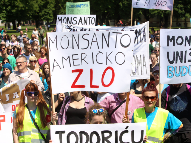Monsanto, aktivisti, protest