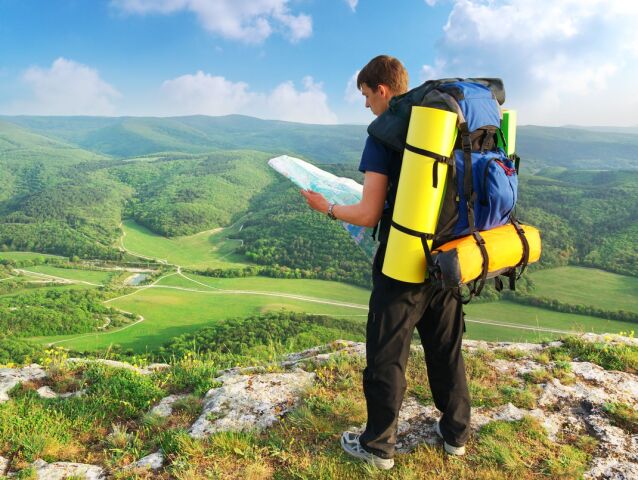 turista, turistika, hory, kopce, ruksak, vak, plecniak, mapa, orientácia,