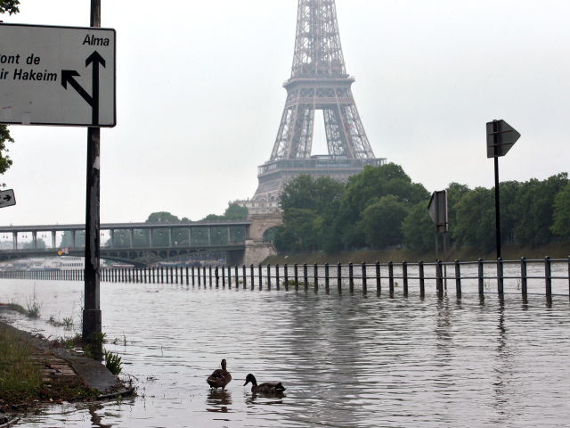 paríž, povodne, záplavy