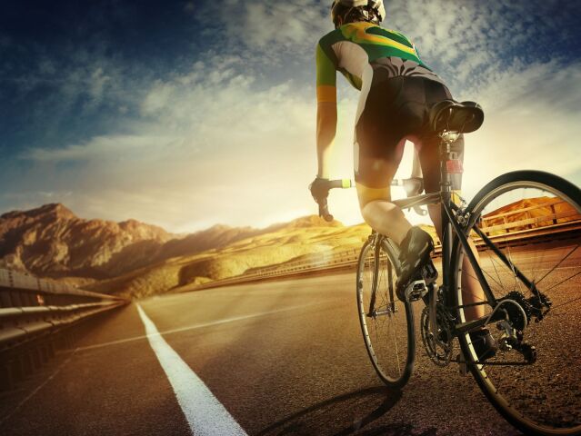 cyklista, cyklistika, bicykel, cesta, šport, bicyklovanie, prilba, hory
