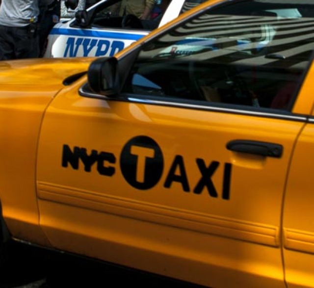 New York, USA, Manhattan, natáčanie, taxi