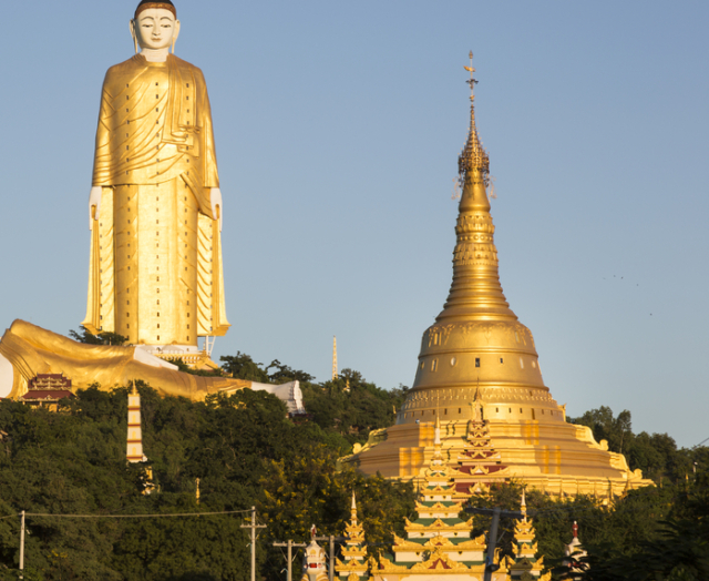socha, Budha, Laykyun Setkyar, Lajkjun Setkjar, Mjanmarsko,