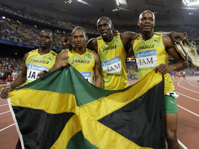 Nesta Carter, Michael Frater, Usain Bolt, Asafa Powell