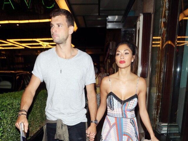 Speváčka Nicole Scherzinger a jej partner - bulharský tenista Grigor Dimitrov.
