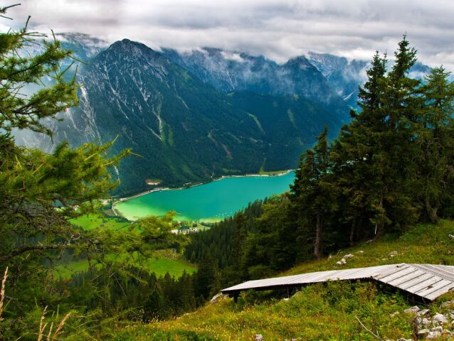 Achensee, Rakúsko, jazero, Alpy, hory, pleso, príroda