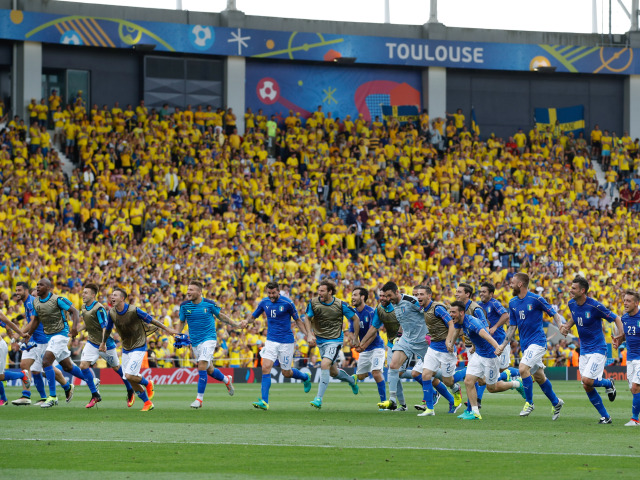 Taliansko, Euro 2016, futbal, radosť