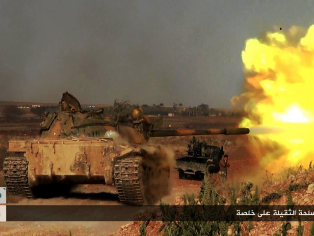 sýria, aleppo, tank, vojna,
