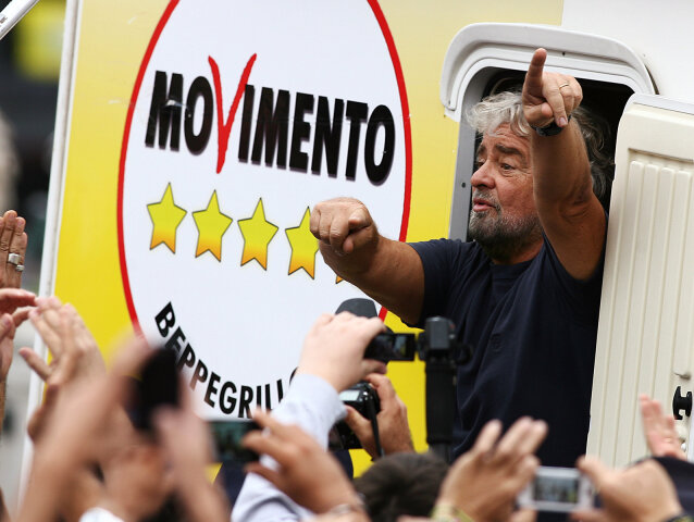 Beppe Grillo, Hnutie piatich hviezd
