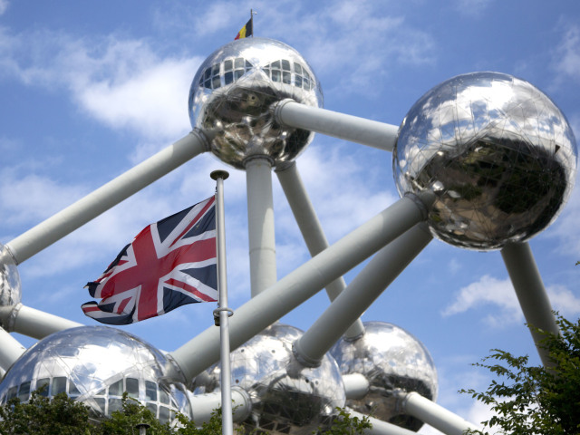 belgicko, británia, atomium