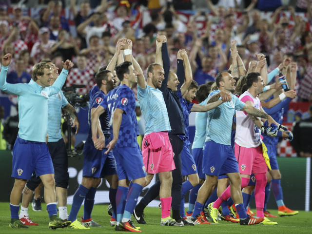 Chorvástko, futbal, EURO 2016, radosť