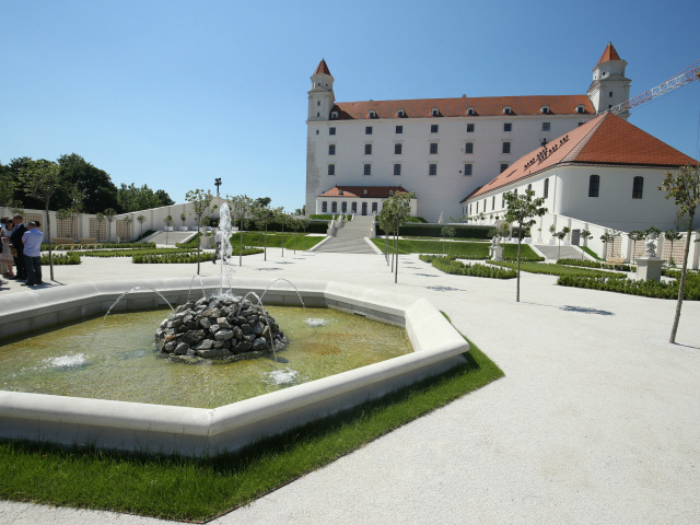 baroková záhrada, bratislavský hrad, fontána