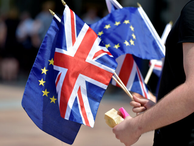 Veľká Británia, Európska únia, vlajky