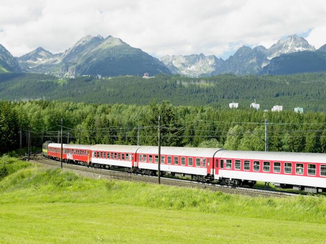 vlak, cesta, koľajnice, Tatry, trať, cestovanie, vagóny, doprava, železnica