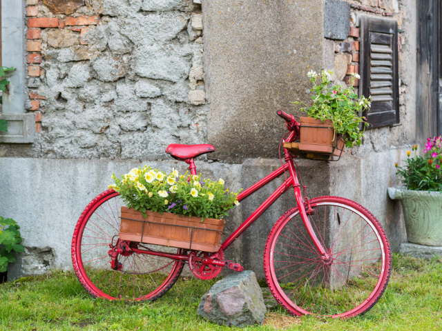 bicykel, dekorácia
