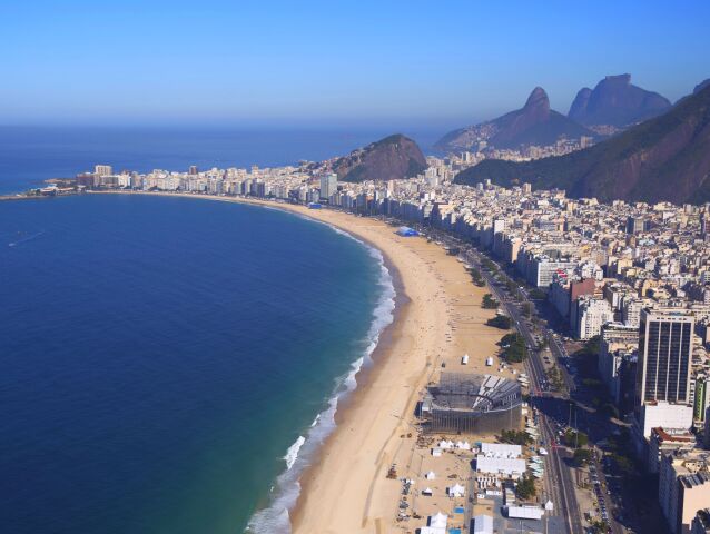 Rio de Janeiro, Copacabana, pláž, Brazília, olympiáda 2016, LOH